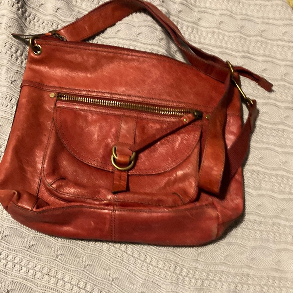 Fossil Red Leather purse